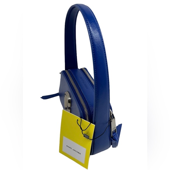 Marc Jacobs New With Tags Slingshot/ Snapshot Cobalt Blue Leather Handbag Purse - Picture 6 of 12